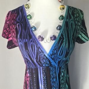 Lucky Brand Rainbow Tribal Dress